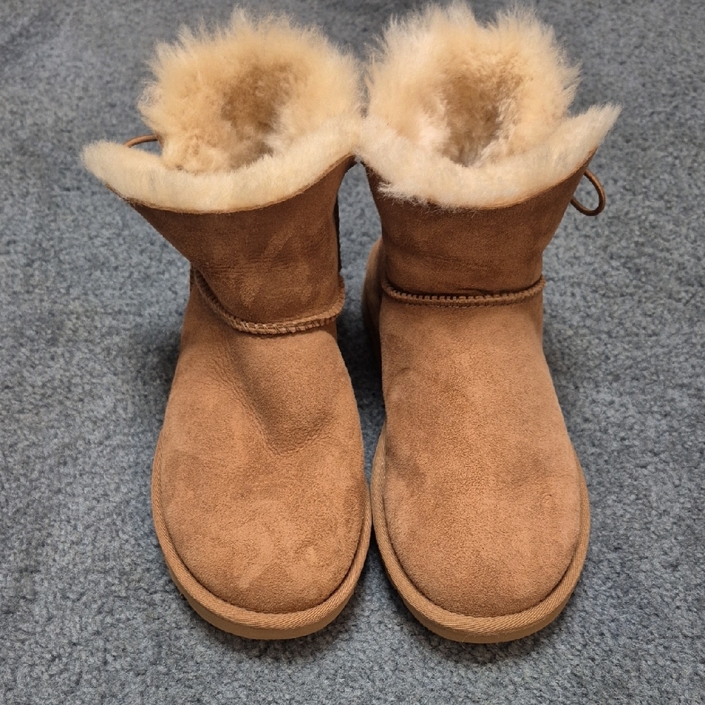 UGG' Cozy Sheepskin Boots - Tan - Picture 2 of 6